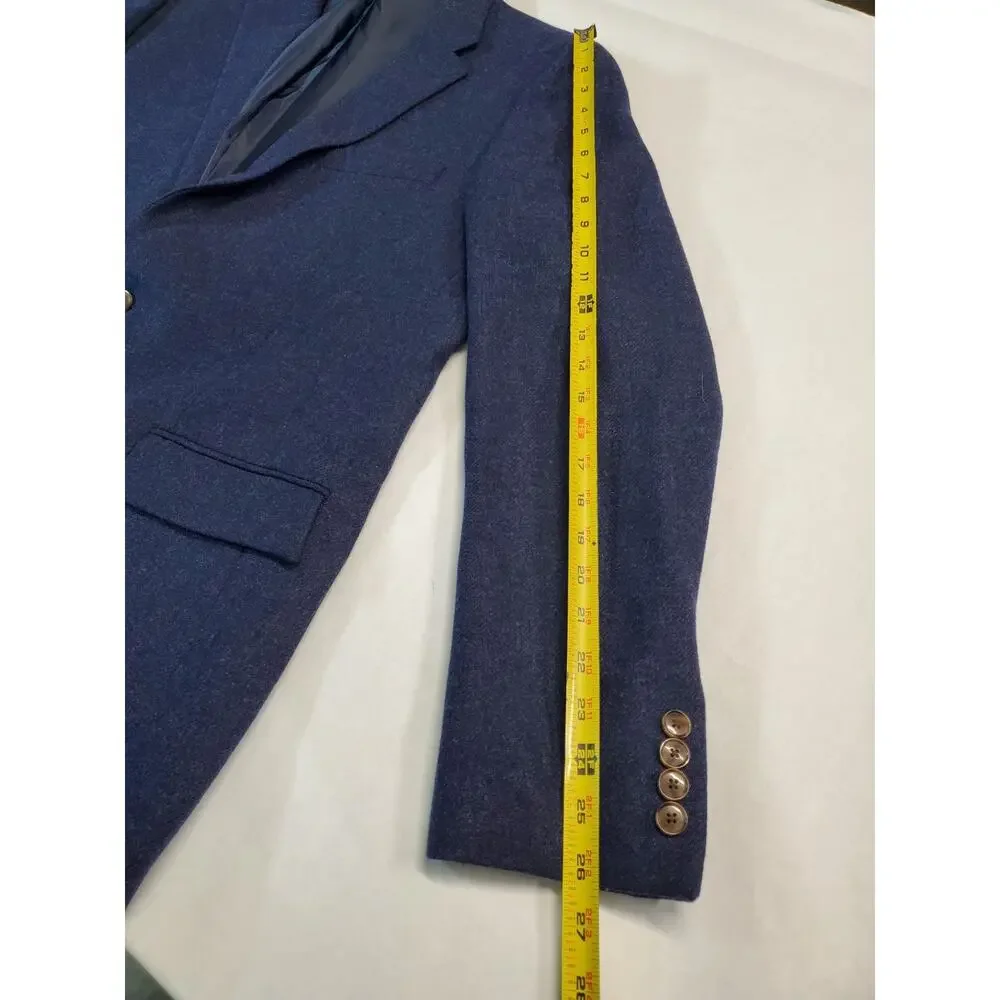 J Crew Mens 42L Blazer Thompson Sport Coat Navy Blue Wool‎ Lined Classic
